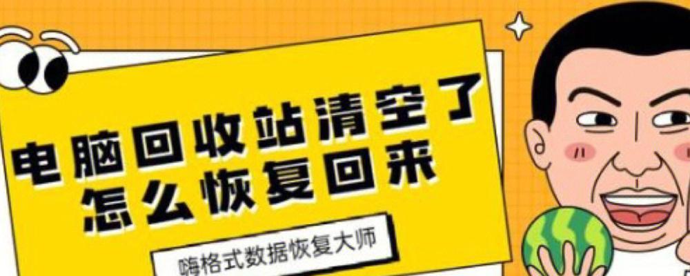 手把手教你恢复回收站清空的东西（从零基础学会恢复已清空回收站的文件）